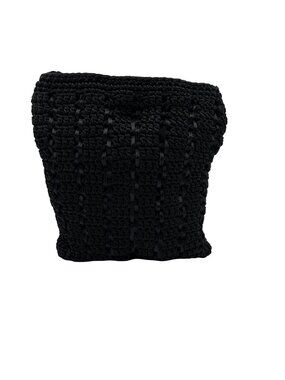 The Sak Black Hand-Crocheted Shoulder Bag
